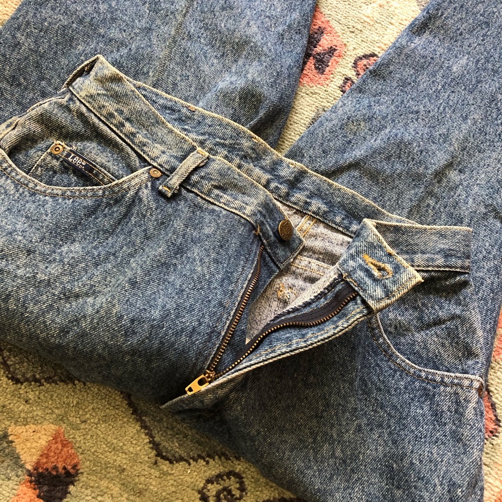 Vintage Lee Blue Jeans - Picture 3 of 6